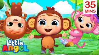 Cheeky Monkeys Song + More Little Angel Kids Songs & Nursery Rhymes