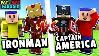 PAT A MAT PARODIE v MINECRAFTU | SUPER HEROES - IRON MAN, CAPTAIN AMERICA