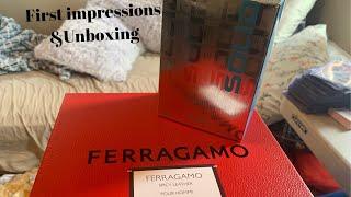 FERRAGAMO SPICY LEATHER PARFUM POUR HOMME UNBOXING & FIRST IMPRESSIONS + SAPIL SOLID EDT 