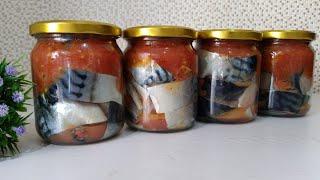 No freeze! No Chemicals! 12 months storage without deterioration! #Fish in tomato sauce!