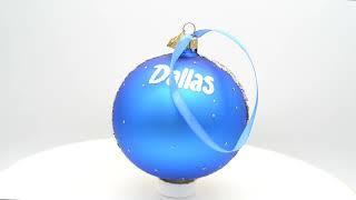 The Sixth Floor Museum at Dealey Plaza, Dallas, Texas, USA Glass Ball Christmas Ornament KK-1699-100