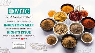 Virtual Investors Meet - NHC Food Limited