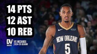 Dejounte Murray vs Wizards 14 pts 12 ast 10 reb | Jan 05, 2025 | Regular Season