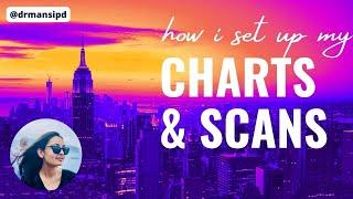 How I set up my charts and scans