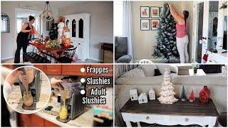 CHILL DAY IN THE LIFE OF A STAY AT HOME MOM | DECORATE FOR CHRISTMAS +INOVIVA SLUSHY MACHINE REVIEW!