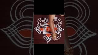 Beginners muggulu with dots  Apartment kolangal  Door step Rangoli  Geethala muggulu   #kolam