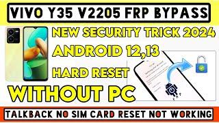 Vivo Y35 Frp Bypass Android 13 2024 Vivo V2205 Google Account Bypass Vivo Y35 Frp Bypass Android 12