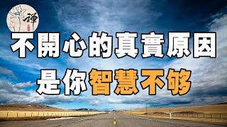 佛禪：你為什麼不開心？真實原因是你智慧不夠，看完醒悟了