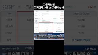 자동차보험 자기신체사고 vs 자동차상해 차이점