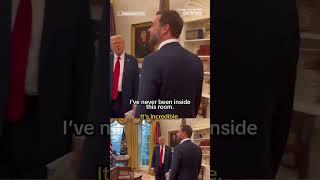 JD Vance's first time in the Oval Office