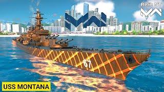 USS Montana(BB-67) Brutal Battleship with complete build - Modern Warships Gameplay