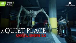 A QUIET PLACE First 1 Hour Gameplay | New ALIEN HORROR Game with Unreal Engine 5 Graphics