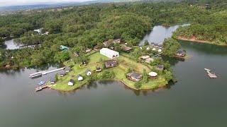 [4K] 필리핀 루못저수지 드론 영상 - Aerial Drone Footage flying over Lumot Lake Cavinti Philippines