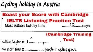 IELTS LISTENING CYCLING HOLIDAY IN AUSTRIA WITH ANSWERS || BRIGHT FUTURE IELTS LISTENING ||