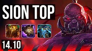 SION vs MALPHITE (TOP) | 6 solo kills, 500+ games | NA Master | 14.10