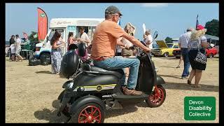 Retro 500 Mobility Scooter Green Power Trike Ellectric