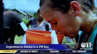 Entrevista KTVA11 viajar hasta Alaska en una kombi