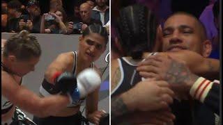 ALINE 'SISTER CHAMA' PEREIRA's left hook KO | Full Fight | Karate Combat