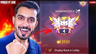 New Season BR Rank Push For Top 1 | Stream Till GrandMaster | Free Fire Live