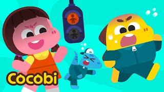 Don't Move! Red Light Green Light🟢 + More FUN Songs for Kids | Cocobi