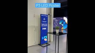 Indoor P3 Slim Digital LED Poster for event management #NSELED