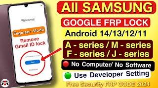 SAMSUNG FRP BYPASS 2024 (100% BOOM) ANDROID 12-13-14 Latest Security️Frp Lock Removal | Frp Unlock