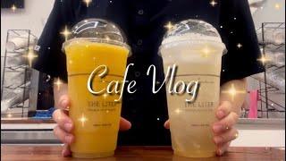 [SUB] Cafe Vlog | Yellow Mango&Yellow Lemon | The Liter | ASMR