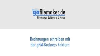 Rechnungen schreiben mit der gFM-Business Faktura