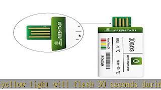 Freshliance 100packs USB Temperature Data Logger Recorder 129600 Points High Accuracy Cover 30days