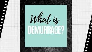 What is demurrage? (Supply Chain & Logistics Term of the Day)