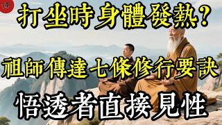 “打坐時身體發熱？祖師只傳七句話，悟透者直接見性！”|佛教 |佛學知識|修心修行|禪悟人生 |南無阿彌陀佛|養生|談佛心安