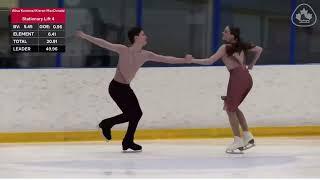 2023-24 Skate Canada Challenge. Junior FD. Alisa Korneva/ Kieran MacDonald