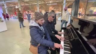 Irish Ladies Turn Up At A Public Piano - Party Time!