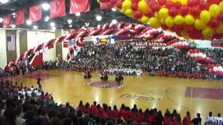 Homecoming rally Jv Cheer :D