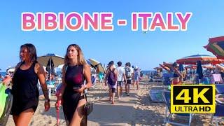 BIBIONE BEACH WALK, EXPERIENCE ITALIAN  BEACH LIFE {SPIAGGIA ️} 4K