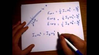 Angular Momentum of Long Thin Particle in Thermal Equilibrium (Brownian Motion)