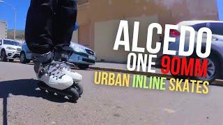 Talking & Skating! The ALCEDO ONE 90MM URBAN INLINE SKATES - Rolling Review / Specs