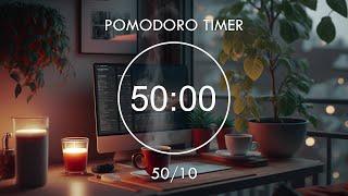 50/10 Pomodoro Timer  Relaxing Lofi, Deep Focus Pomodoro Timer  Focus Station