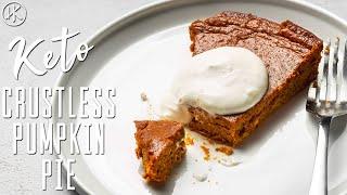 Crustless Pumpkin Pie | Keto Recipe by Jennifer Banz (Low Carb With Jennifer)