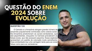  Questão 133 | ENEM 2024 – Caderno Amarelo | Evolução e Mimetismo 🪲