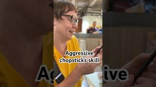 Aggressive Chopsticks skill #travel #asiancity #chinesefood #travelvlog #hongkong #china #dimsum