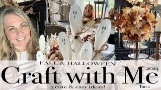 2024 Fall and Halloween Craft with Me | Part 1 | 6 Cute and Easy Ideas