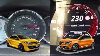 0-237 New Megane RS 280 EDC 2018 vs Megane RS 275 - Acceleration