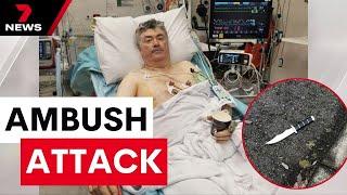 A test drive almost turns deadly.  A dad stabbed before turning the tables on his attacker | 7NEWS