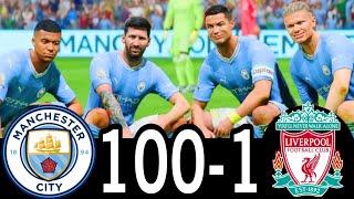 FIFA 25- MESSI RONALDO NEYMAR & MBAPPE | ALL STARS | Real Madrid 100-1 Liverpool #fc25