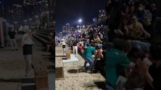 해운대 해수욕장 버스킹 공연 나눔 소리 노래 철없던 사랑 2025년 6월 22일 영상#shorts