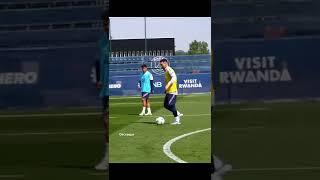 Messi toying with Neymarjr 