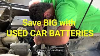 Save Money by Buying Used Car Batteries