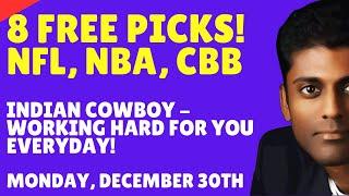 College Basketball Picks & Free Betting Predictions Today 12/31/24 | NBA Picks | Indian Cowboy