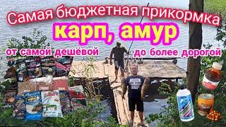 Обзор бюджетной прикормки для ловли карпа, амура, от самого дешёвого варианта, до более дорогого.